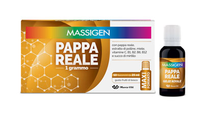 MASSIGEN PAPPA REALE 10 FLACONI DA 25 ML - Fontenova srl
