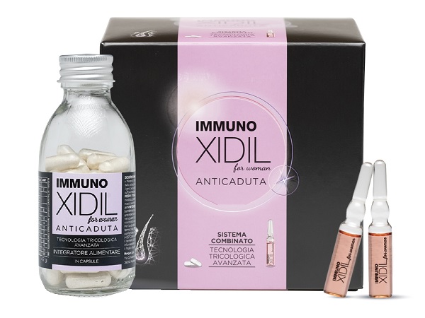 IMMUNO XIDIL DONNA KIT 60 CAPSULE + 15 FIALE - Fontenova srl