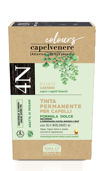 CAPELVENERE COLOURS TINTA CAPELLI 4N CASTANO - Fontenova srl