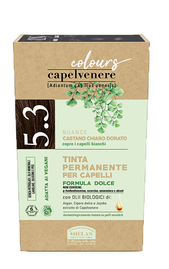 CAPELVENERE COLOURS TINTA CAPELLI 5,3N CASTANO CHIARO DORATO - Fontenova srl