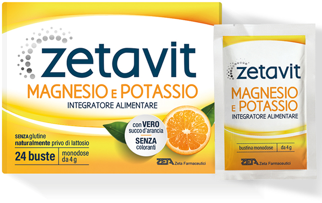 ZETAVIT MAGNESIO POTASSIO 24 BUSTINE DA 4 G - Fontenova srl