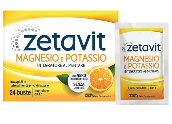 ZETAVIT MAGNESIO POTASSIO SENZA ZUCCHERO 24 BUSTINE DA 6 G - Fontenova srl