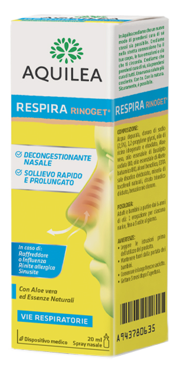 AQUILEA RESPIRA RINOGET 20 ML - Fontenova srl