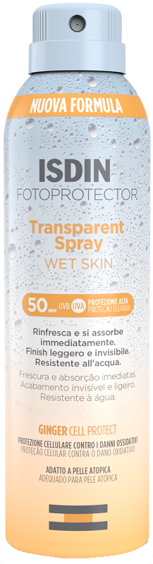 FOTOPROTECTOR TRANSPARENT WET SKIN SPRAY 50+ 250 ML - Fontenova srl