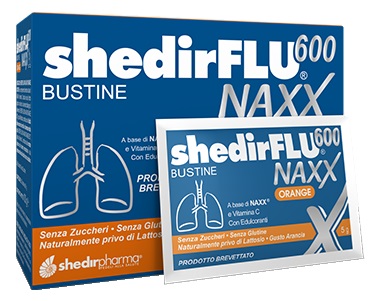 SHEDIRFLU 600 NAXX ARANCIA SENZA ZUCCHERI 20 BUSTINE - Fontenova srl
