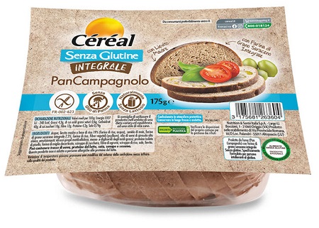 CEREAL SENZA GLUTINE INTEGRALE PAN CAMPAGNOLO 175 G - Fontenova srl