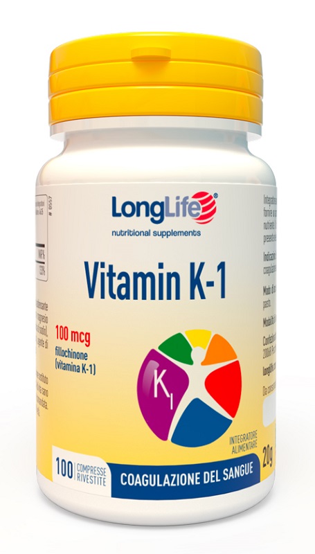 LONGLIFE VITAMIN K 100MCG 100 COMPRESSE RIVESTITE - Fontenova srl