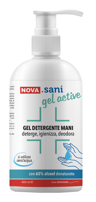 NOVA SANIGEL ACTIVE GEL DETERGENTE MANI 400 ML - Fontenova srl