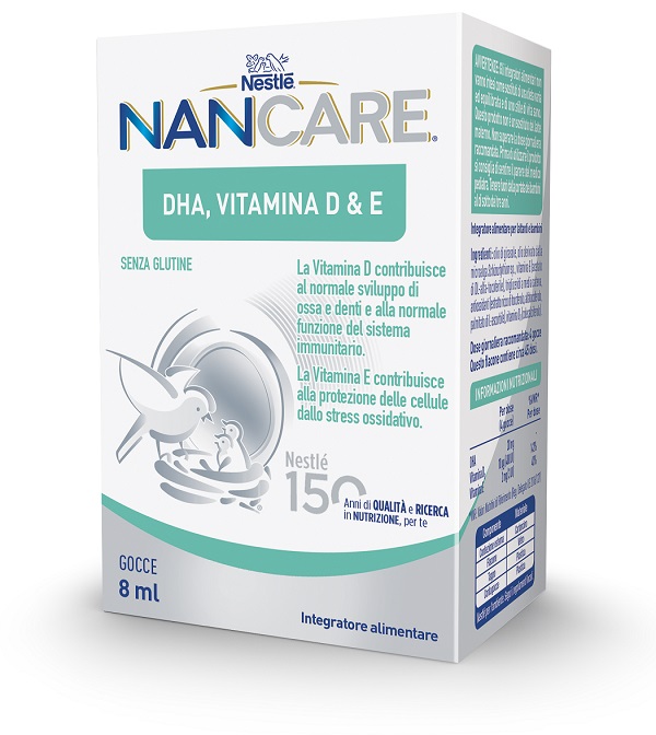 NESTLE' NANCARE DHA VITAMINA D&E GOCCE 8 ML - Fontenova srl