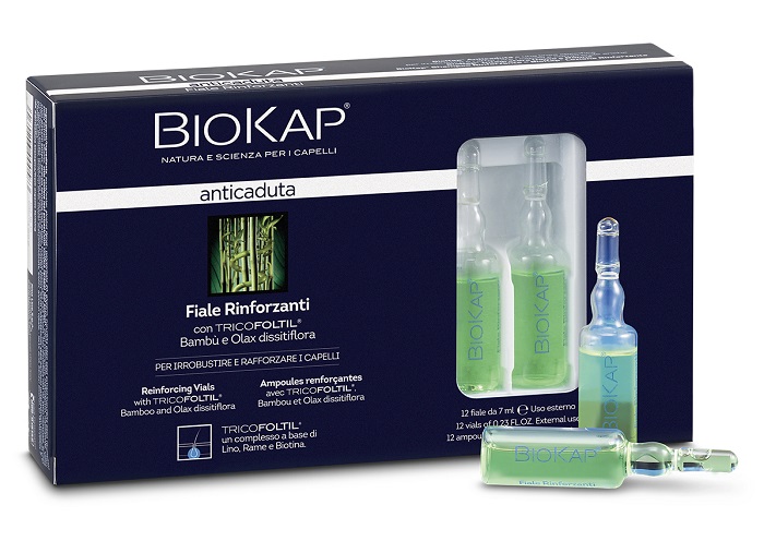 BIOKAP FIALE RINFORZANTI ANTICADUTA CON TRICOLTIL 12 PEZZI DA 7 ML NEW - Fontenova srl
