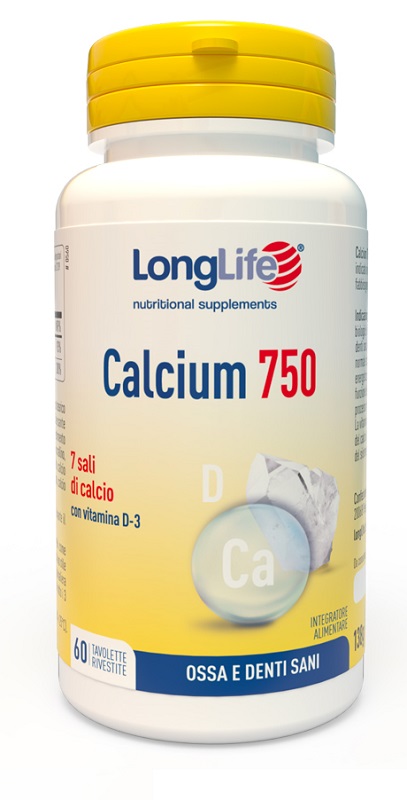 LONGLIFE CALCIUM 750 MG 60 TAVOLETTE - Fontenova srl