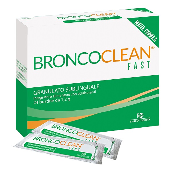 BRONCOCLEAN FAST GRANULATO SUBLINGUALE 24 BUSTINE - Fontenova srl