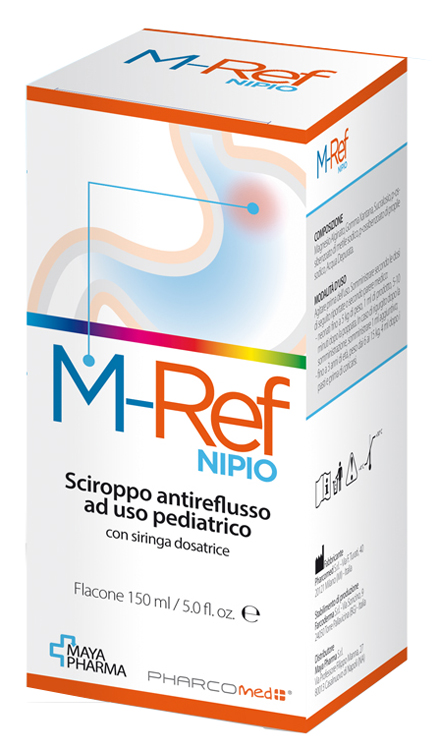 M-REF NIPIO SCIROPPO ANTIREFLUSSO AD USO PEDIATRICO 150 ML CON SIRINGA DOSATRICE - Fontenova srl