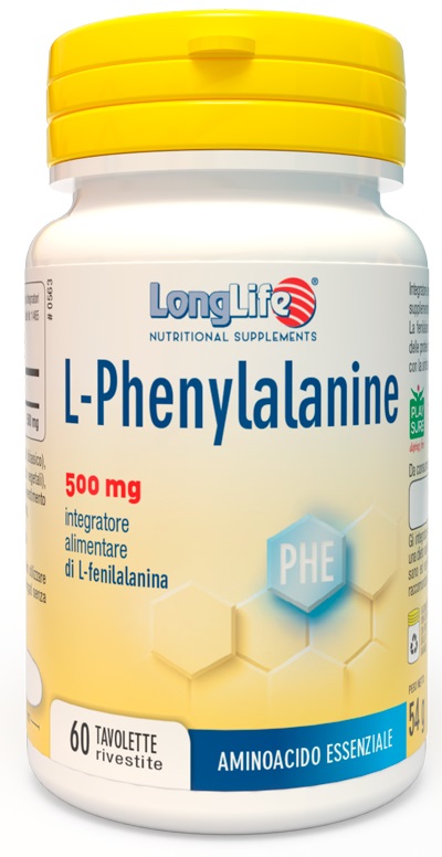 LONGLIFE L-PHENYLALANINE 500 MG 60 TAVOLETTE RIVESTITE DA 900 MG - Fontenova srl