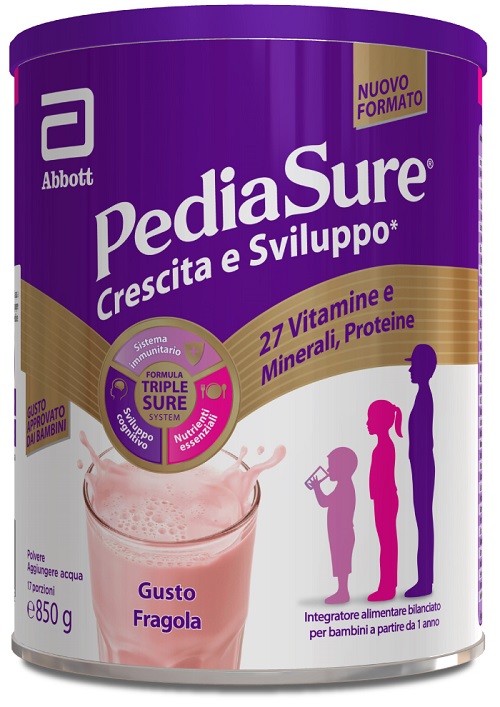 PEDIASURE CRESCITA&SVILUPPO FRAGOLA 850 G - Fontenova srl
