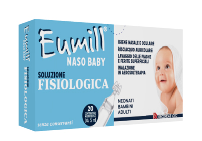 EUMILL NASO BABY SOLUZIONE FISIOLOGICA 20 CONTENITORI MONODOSE 5 ML - Fontenova srl