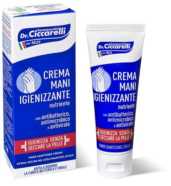 CICCARELLI CREMA MANI IGIENIZZANTE 75 ML - Fontenova srl
