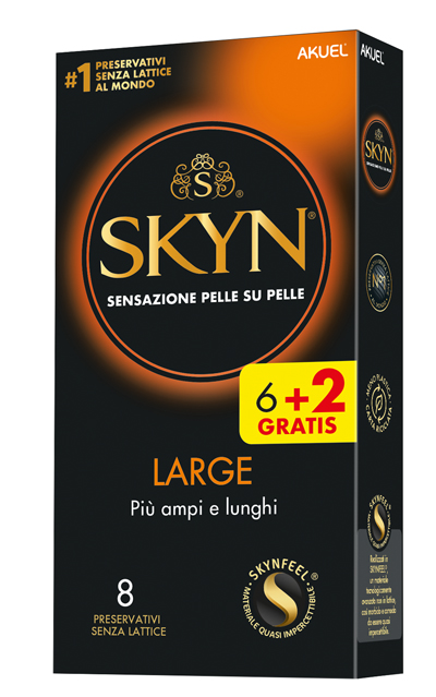 AKUEL SKYN LARGE PIU AMPI/LUNGHI 6 PEZZI + 2 OMAGGIO - Fontenova srl