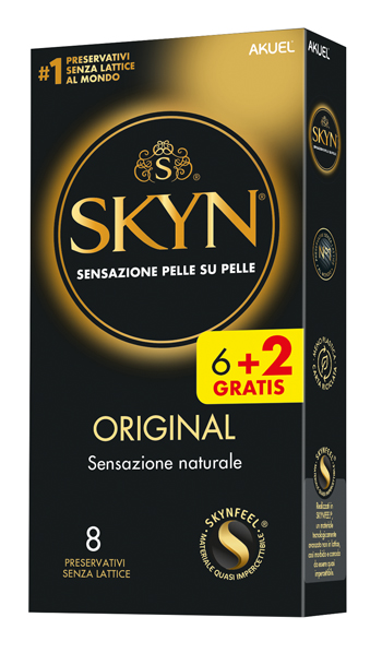 AKUEL SKYN ORIGINAL SENSAZIONE NATURALE 6 PEZZI + 2 OMAGGIO - Fontenova srl