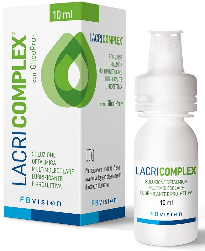 LACRICOMPLEX SOLUZIONE OFTALMICA MULTIMOLECOLARE LUBRIFICANTE PROTETTIVA 10 ML - Fontenova srl