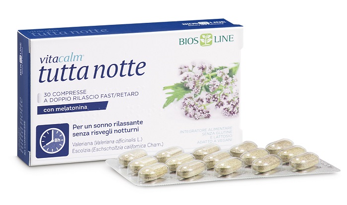 VITACALM TUTTA NOTTE CON MELATONINA 30 COMPRESSE - Fontenova srl