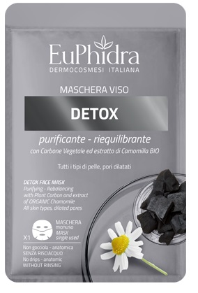 EUPHIDRA MASCHERA VISO DETOX 1 PEZZO - Fontenova srl