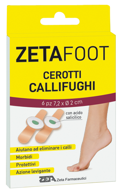 ZETAFOOT CEROTTO CALLIFUGO DISCHETTO CENTRALE 6 PEZZI - Fontenova srl