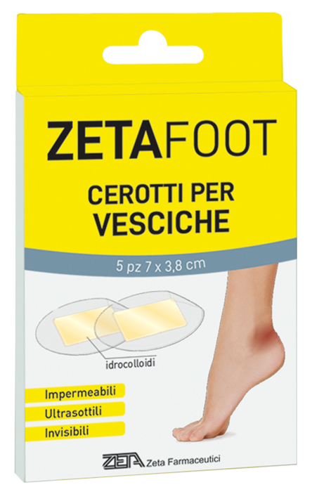 ZETAFOOT CEROTTO IDROCOLLOIDALE VESCICHE 5 PEZZI - Fontenova srl