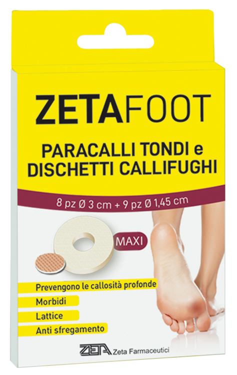 ZETAFOOT PARACALLO TONDO 8 PEZZI + DISCHETTO CALLIFUGO 9 PEZZI - Fontenova srl