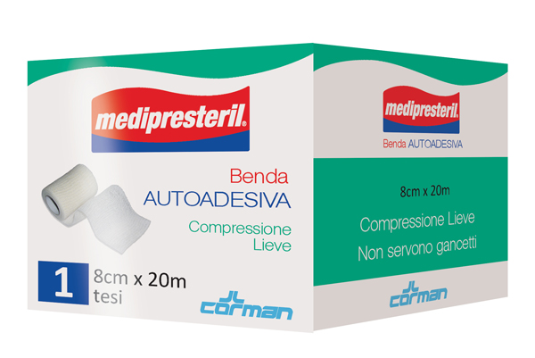 MEDIPRESTERIL BENDA AUTOADESIVA 8X2000 CM 1 PEZZO - Fontenova srl