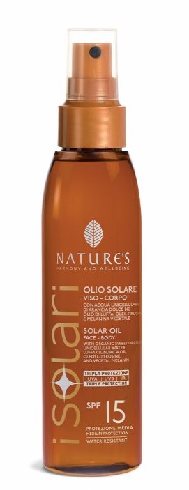 NATURE'S I SOLARI OLIO SOLARE VISO CORPO SPF 15 150 ML - Fontenova srl