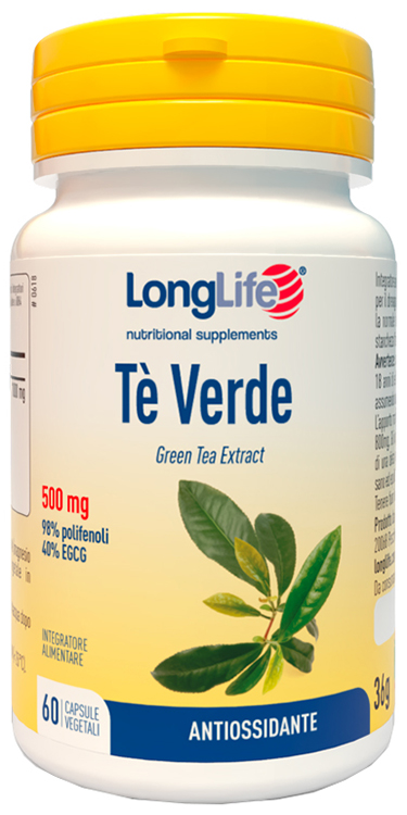 LONGLIFE TE' VERDE 500MG 60 CAPSULE - Fontenova srl