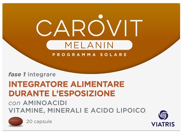 CAROVIT MELANIN PROGRAMMA SOLARE 20 CAPSULE - Fontenova srl