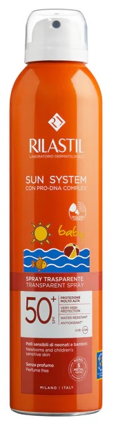 RILASTIL SUN SYSTEM BABY TRANSPARENT SPRAY SPF50+ 200 ML - Fontenova srl