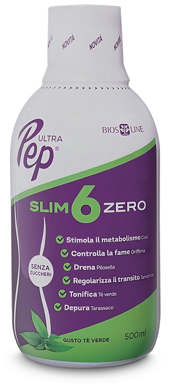 ULTRA PEP SLIM 6 ZERO TE' VERDE 500 ML BIOSLINE - Fontenova srl