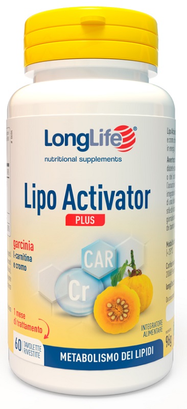 LONGLIFE LIPO ACTIVATOR PLUS 60 TAVOLETTE RIVESTITE DA 1,6 G - Fontenova srl