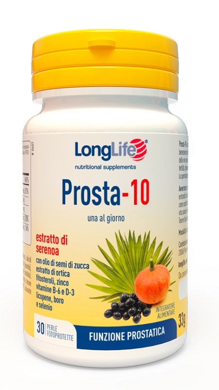 LONGLIFE PROSTA-10 30 PERLE FOTOPROTETTE - Fontenova srl