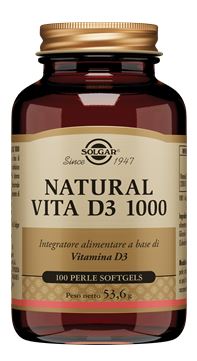 NATURAL VITA D3 1000 100 PERLE SOFTGEL - Fontenova srl
