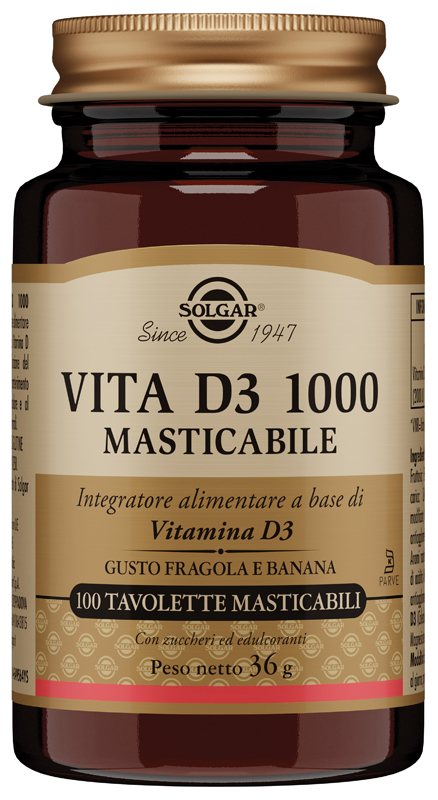 VITA D3 1000 100 TAVOLETTE MASTICABILI - Fontenova srl
