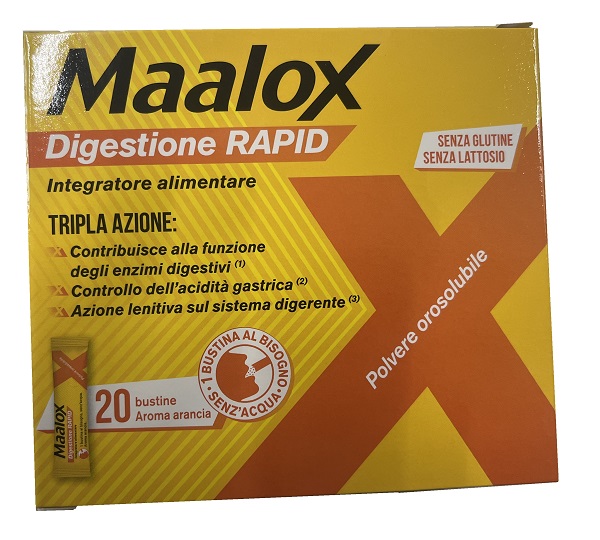 MAALOX DIGESTIONE RAPID 20 BUSTINE DA 2 G - Fontenova srl