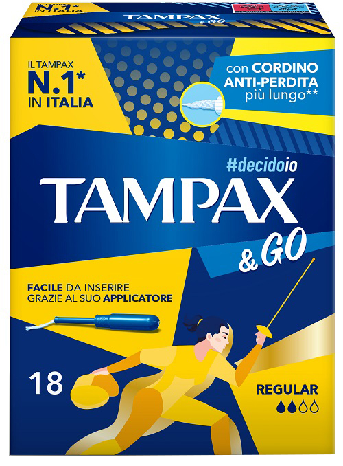 TAMPAX &GO REGULAR 18 PEZZI - Fontenova srl