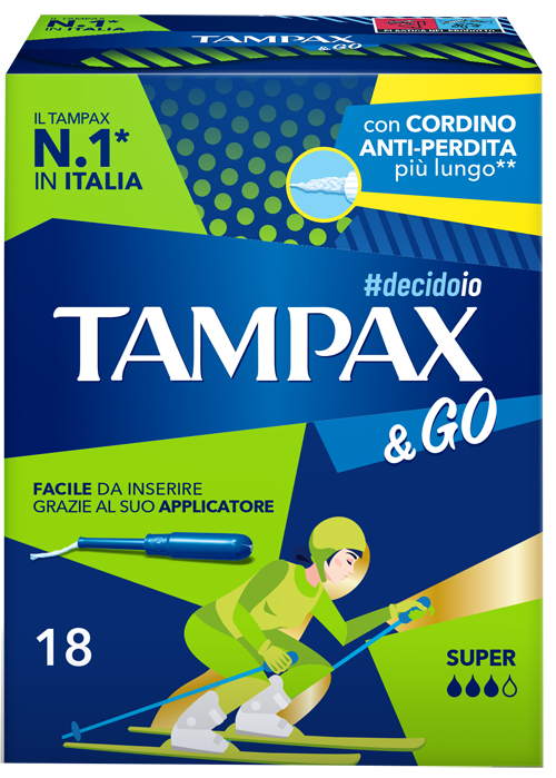 TAMPAX &GO SUPER 18 PEZZI - Fontenova srl