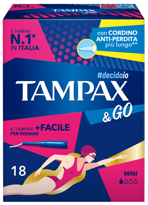 TAMPAX &GO MINI 18 PEZZI - Fontenova srl