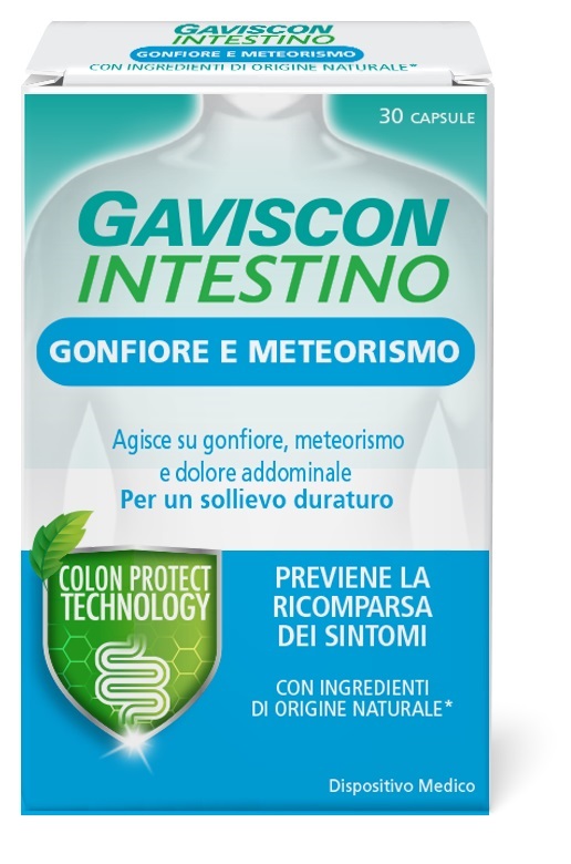 GAVISCON INTESTINO GONFIORE E METEORISMO 30 CAPSULE - Fontenova srl