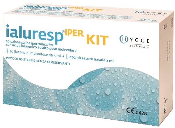 KIT IALURESP IPER 15 FLACONCINI MONODOSE DA 5 ML + ATOMIZZATORE NASALE 3 ML - Fontenova srl