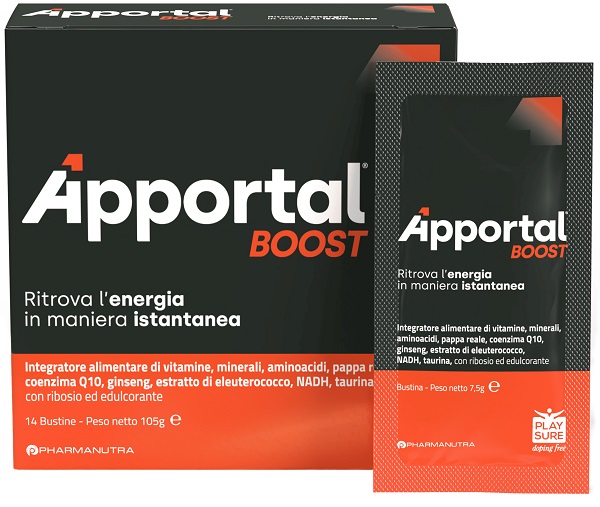 APPORTAL BOOST 14 BUSTINE CON EDULCORANTE - Fontenova srl