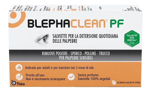 BLEPHACLEAN PF SALVIETTE DETERSIONE QUOTIDIANA PALPEBRE 20 PEZZI SENZA PROFUMO - Fontenova srl