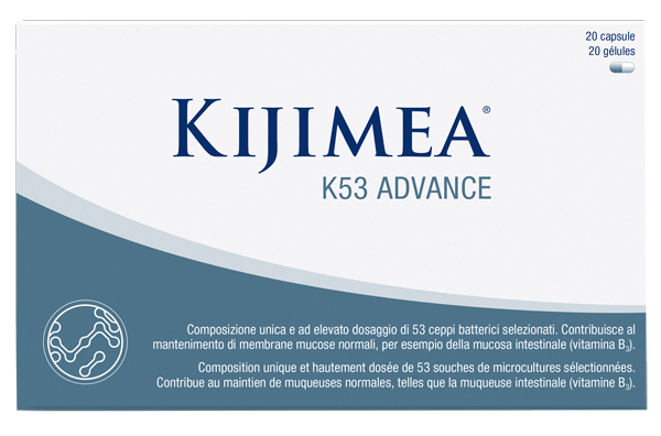 KIJIMEA K53 ADVANCE 20 CAPSULE SENZA EDULCORANTI SENZA GLUTINE SENZA LATTOSIO - Fontenova srl