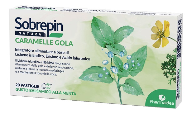 SOBREPIN NATURA CARAMELLE GOLA 20 PASTIGLIE - Fontenova srl