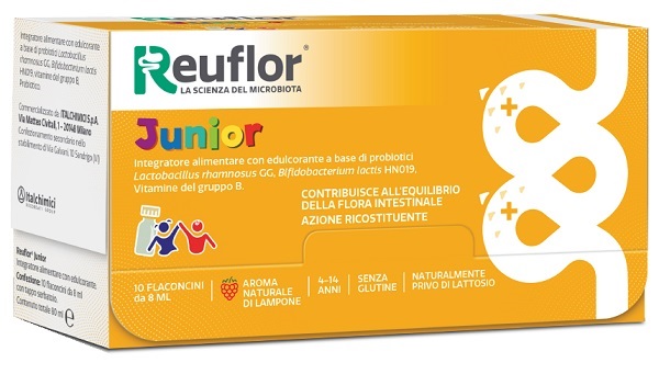 REUFLOR JUNIOR 10 FLACONCINI 8 ML - Fontenova srl